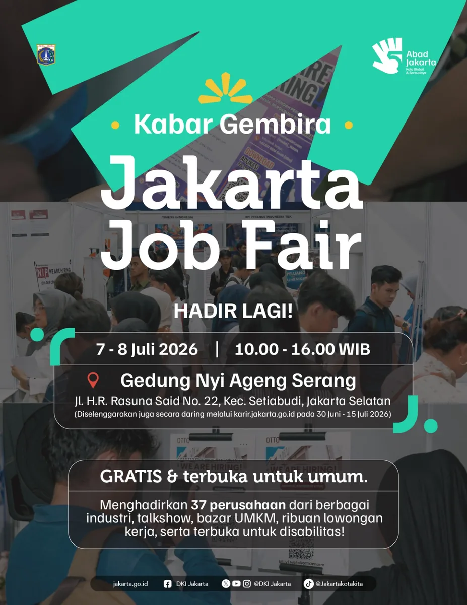 Job Fair Kabupaten Wonogiri 2026 (Suku Dinas TKTE Wilayah Kabupaten Wonogiri Barat) : 7-8 Juli 2026